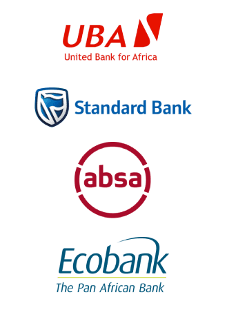 United Bank of Africa, Standard Bank of South Africa, ABSA Africa-Ghana, Ecobank